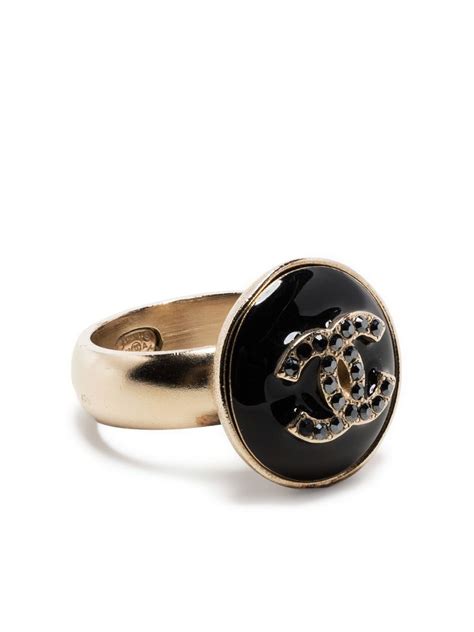 black resin chanel ring|mademoiselle Chanel rings.